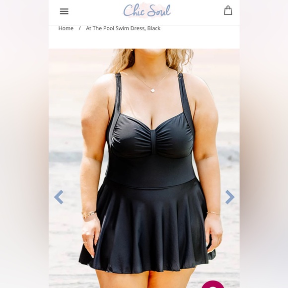 Chic Soul Swim Dress: At the pool swim dress - Picture 2 of 4